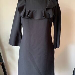 Elegant Black Ruffle Dress